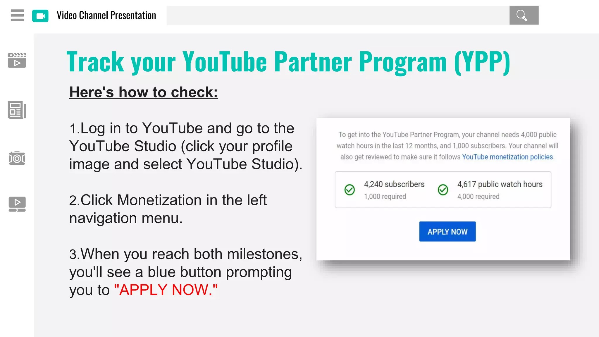Check Monetisation Status Like a Pro Creator